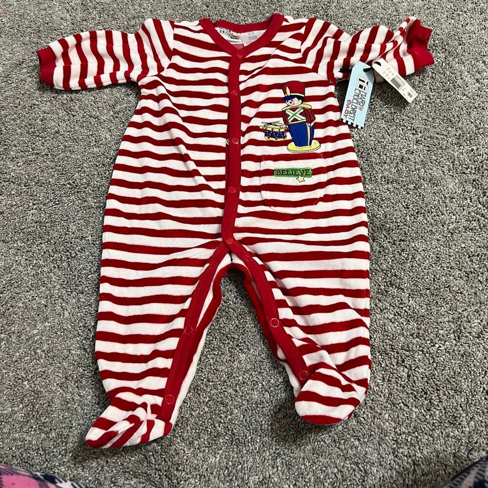 Mary Englebreit Baby Nutcracker Holiday PJs size 3 months NWT